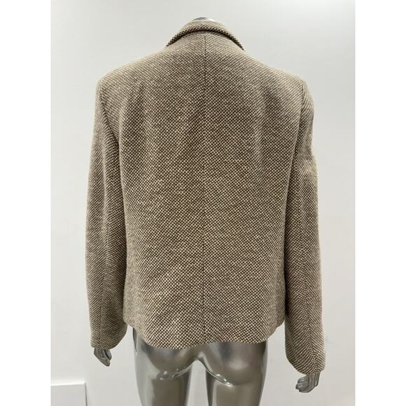 JULIANA COLLEZIONE Jacket Womens Sz 8 Virgin Wool Angora Camel Blazer - Picture 5 of 10